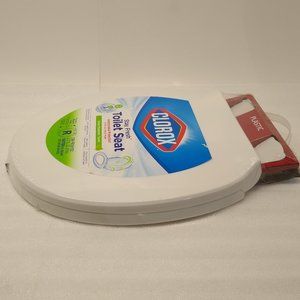 Clorox Antimicrobial Round Stay Fresh Scented Toilet Seat with Easy-Off Hinges